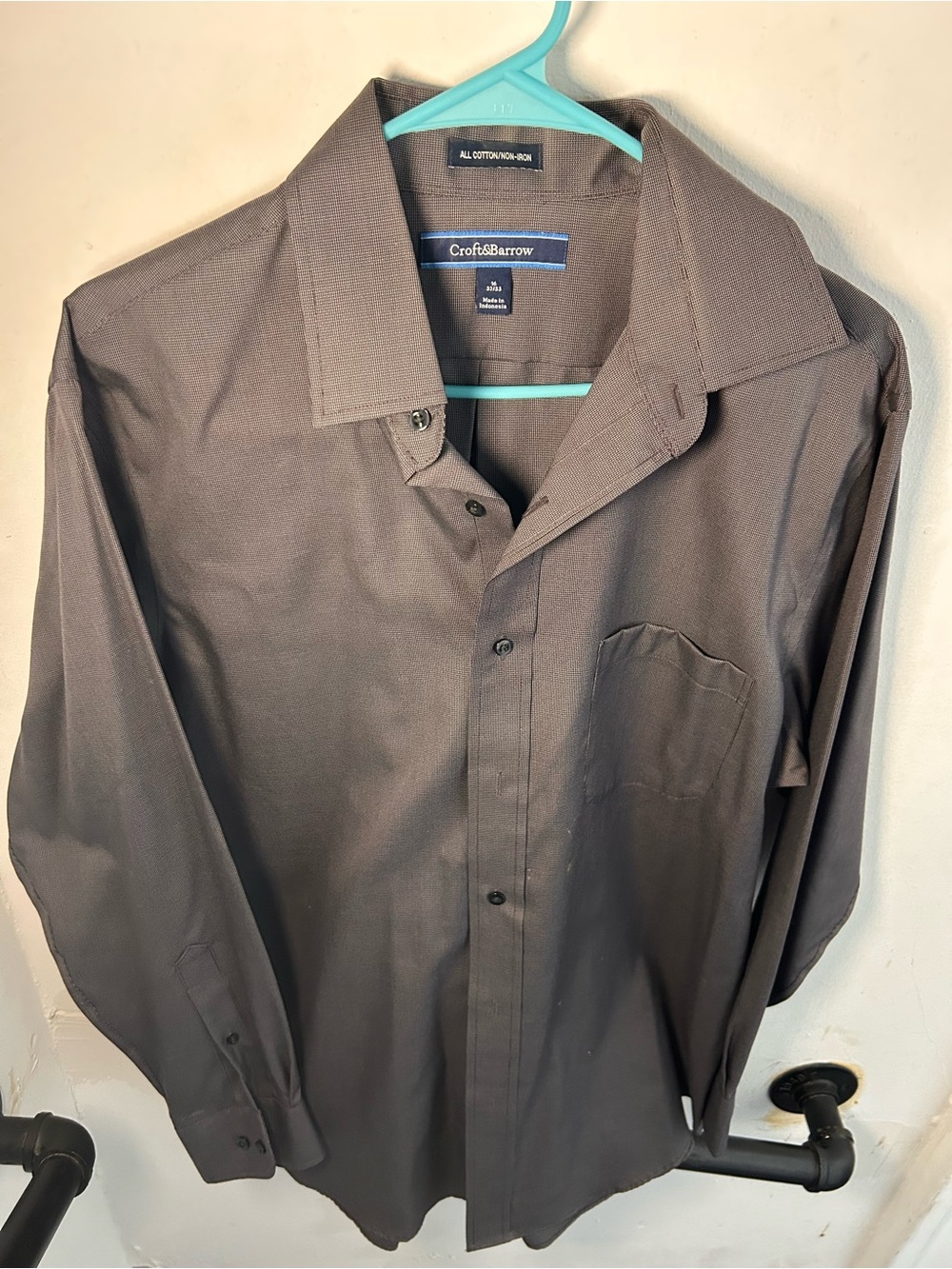 Croft & Barrow Men’s 16 32/33 Non-Iron Cotton Dress Shirt